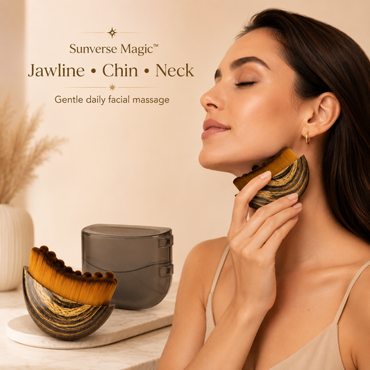 GlowCurve™ Face Sculpting Brush – Jawline & Puffiness Massage