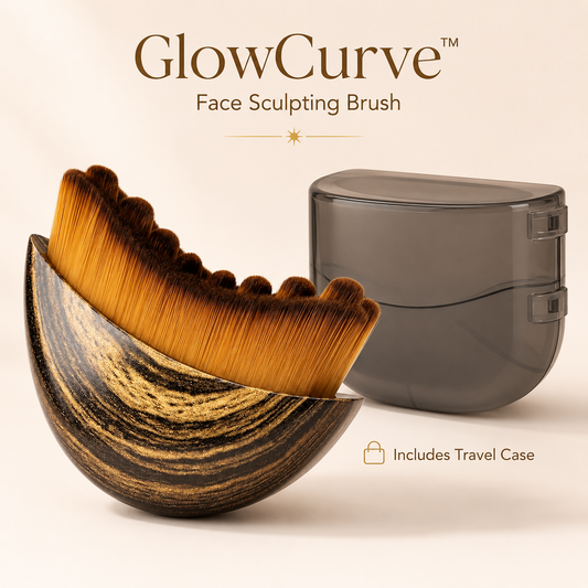 GlowCurve™ Face Sculpting Brush – Jawline & Puffiness Massage