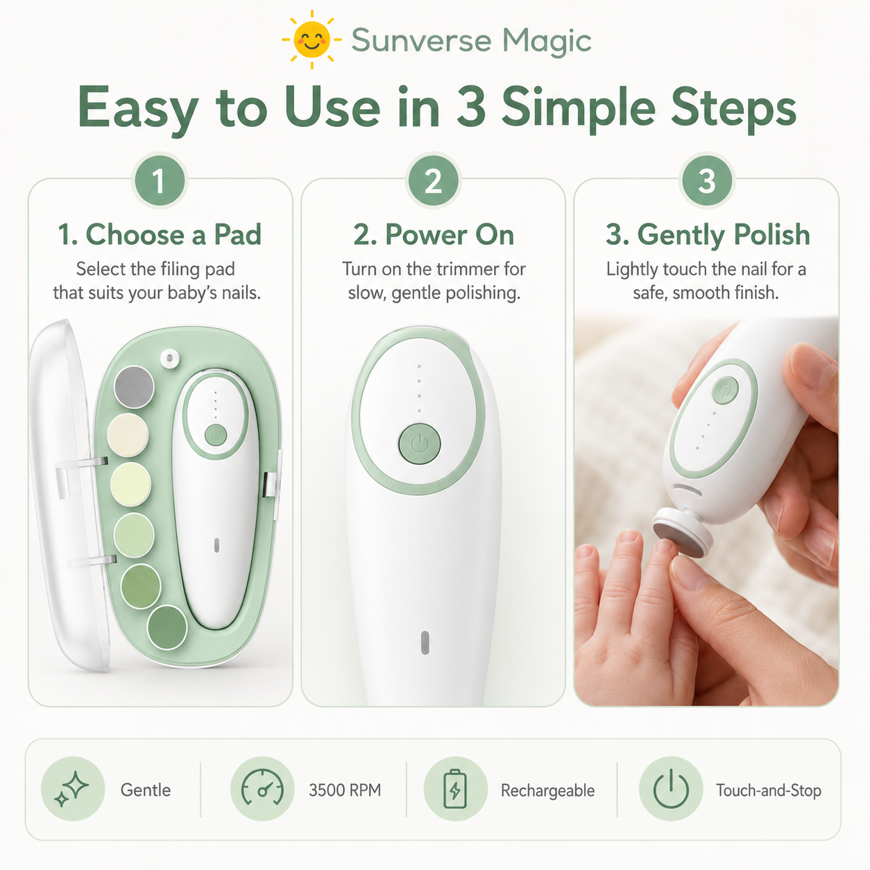 Sunverse Magic TinyTouch Baby Nail Care Kit