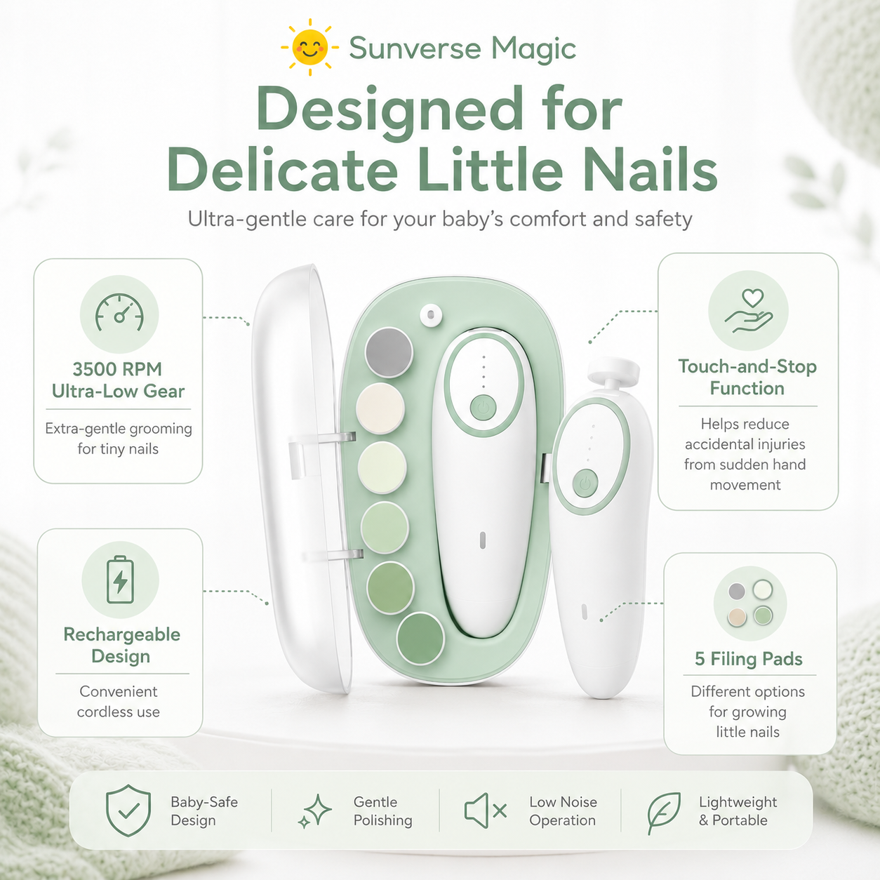 Sunverse Magic TinyTouch Baby Nail Care Kit
