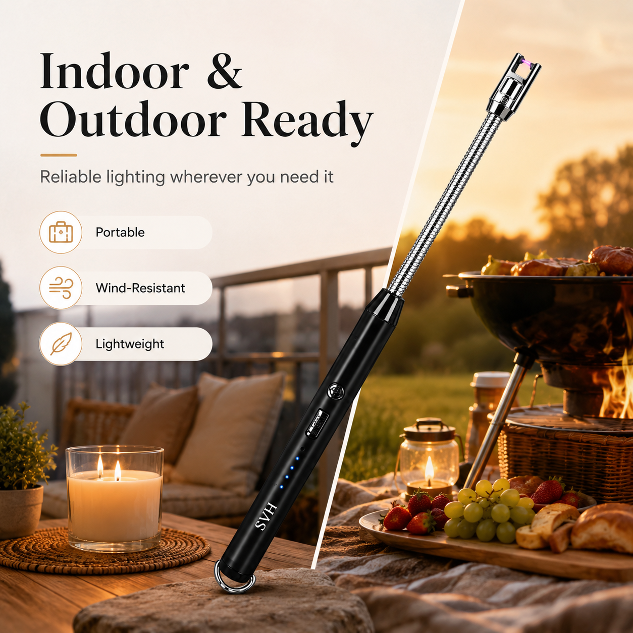 Sunverse Magic™ Rechargeable Plasma Lighter – Windproof & Flameless